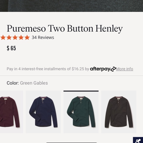 Normal Brand Puremeso Two Button Henley - Picture 5 of 5